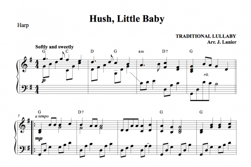 Hush, Little Baby for Harp | Janet Lanier